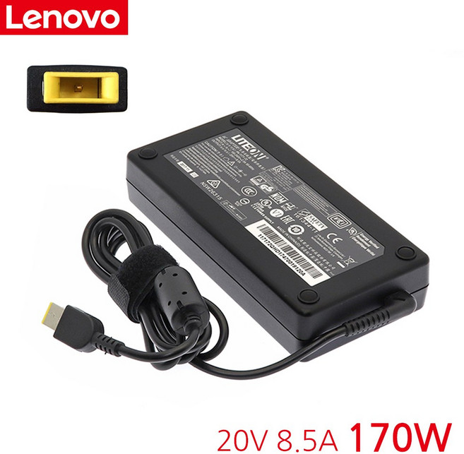 Lenovo 레노버 20V 8.5A 170W 어댑터 호환 PA-1172-72 슬림팁, 어댑터 + 케이블, 1개