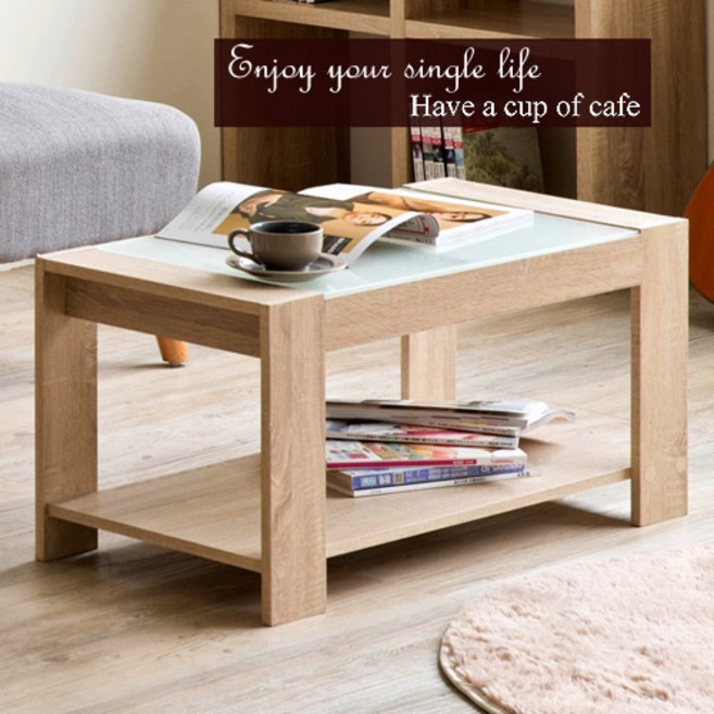 【AccessCo】日式玻璃咖啡茶几桌 - 台灣製造 簡易組裝(BF-DG80), 詳見包裝