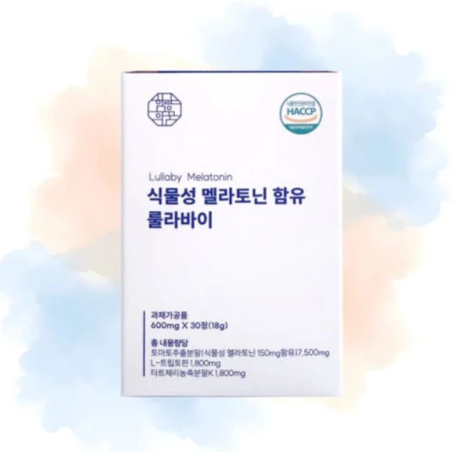 식물성 멜라토닌 함유 룰라바이 30정 1개 595061, 1 - 쿠팡
