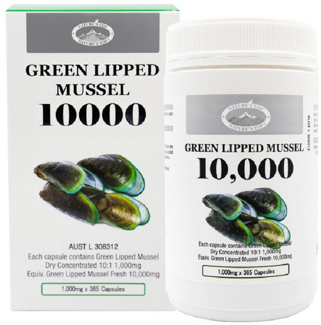 [네.이.처.스.탑] 초록입홍합_리프리놀_1 000mg 365정 - Fresh 10 000mg, 1개