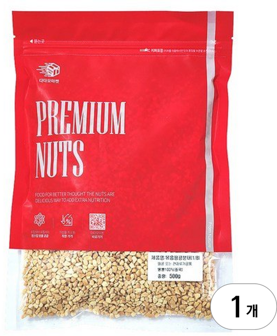 다다모마켓 볶음 땅콩 분태 1/8, 500g, 1개