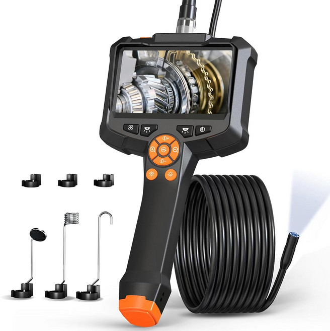 티라인 - 1080P 고화질 산업용 내시경 카메라 자동차 정비 배관 하수구 누수탐지 5M, H40-N, 1개