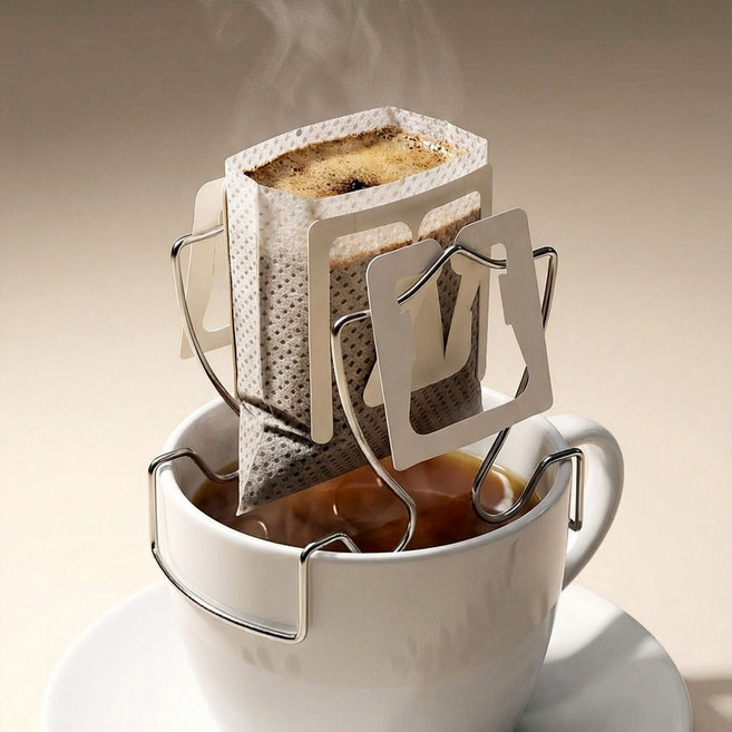 이랑 스텐304 드립백 거치대 2p, 1세트