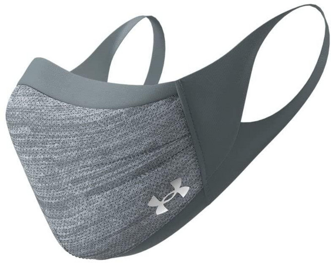 Under Armour 성인 UA 스포츠 마스크 + ISO-Chill 페이스 마스크 피치 그레이 (S/M), Under Armour 성인 UA 스포츠 마스크 + I