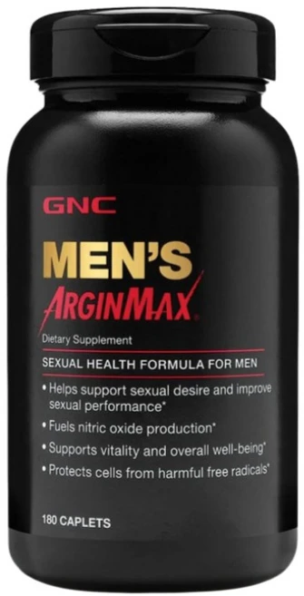 GNC 멘스 아르긴맥스 섹슈얼 헬스 포뮬러 캐플렛 글루텐 프리, 180정, 1개 - 쿠팡
