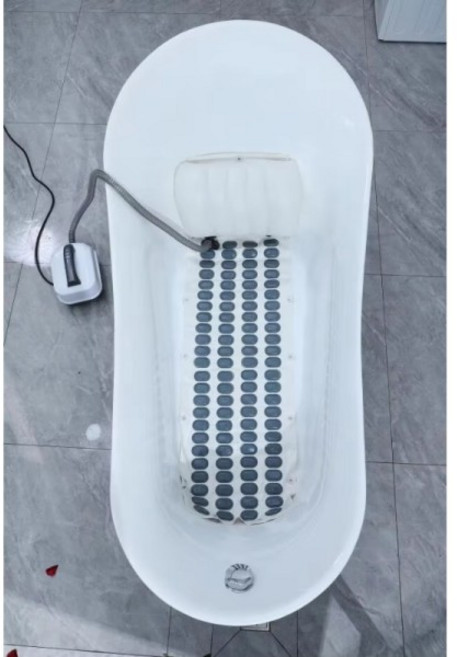 새로운 핫 여름 전기 욕조 버블 마사지 패드 방수 및 미끄럼 바디 스파, 01 125 43 CM