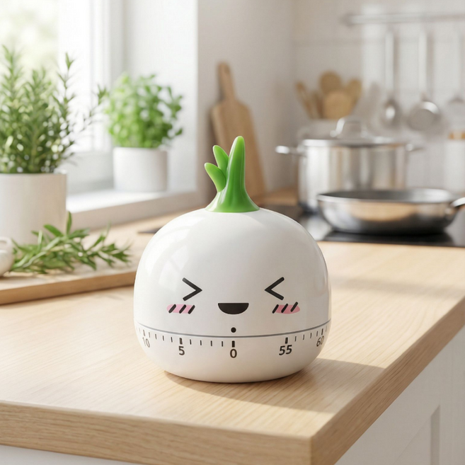 아이엔유 인테리어 야채 쿠킹타이머, 1개, 양파