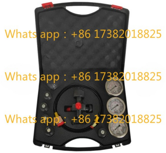 유압 축압기 실린더 질소 충전 키트 및 압력 테스트 키트 7-in-1