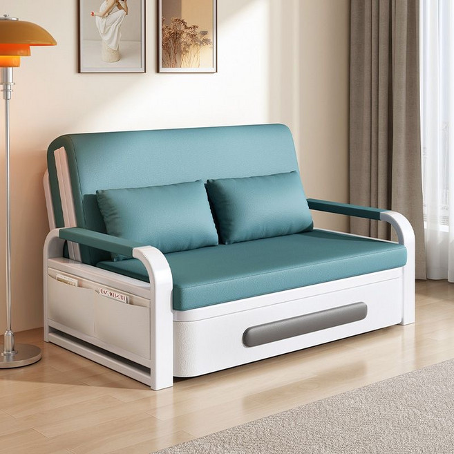 우리네가구 라텍스 접이식 침대 소파베드 2인용 쇼파침대 HWL1, 라텍스 소파침대 블루