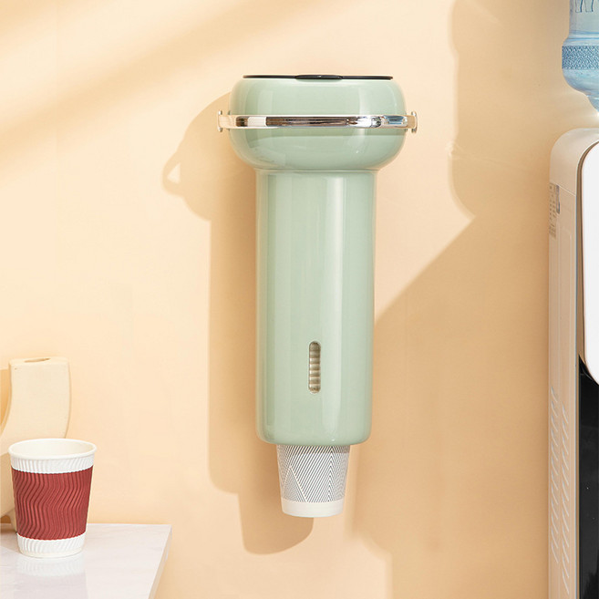 미니플 무타공 모던라이프 종이컵 디스펜서, 민트, 1개