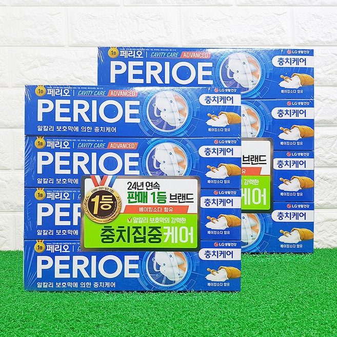 [제이원마켓] 페리오 캐비티케어 어드벤스드 충치케어치약 150g X 4개입, 8개
