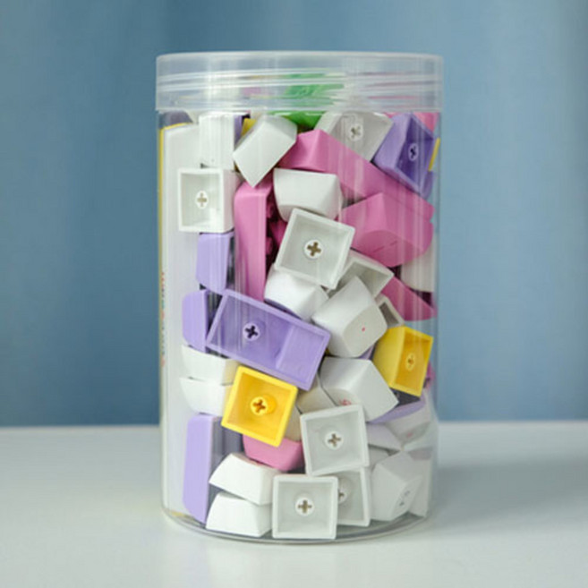 키보드 소리나는 키캡 오리소리 게이밍 귀여운 마우스 기계식 Double Shot XDA Profile PBT 퍼플 핑크 135키 아이스크림 커스텀 SK61/Duck/GK61 게임, 규격 없음, 키 캡, 규격 없음