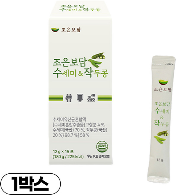 조은보담 수세미 & 작두콩, 1개, 15개입, 180g