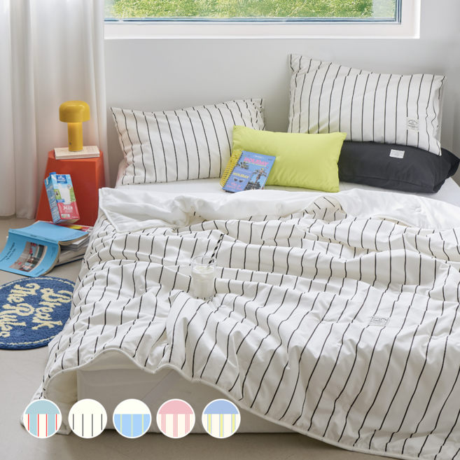 쁘리엘르 시원뽀송 아이스 냉감 유어메이트 여름 차렵이불 풀세트 182593