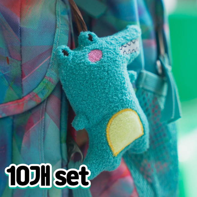 포시디아 귀여운 동물 인형 네임택 표시, 10개, 민트 악어