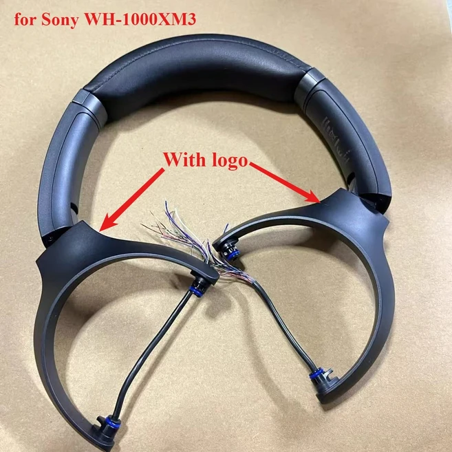 호환 Wh 1000xm3 WirelessHeadphones 교체 수리 부품-로고 포함 99% 헤드밴드, 02 WH-1000XM3 Black