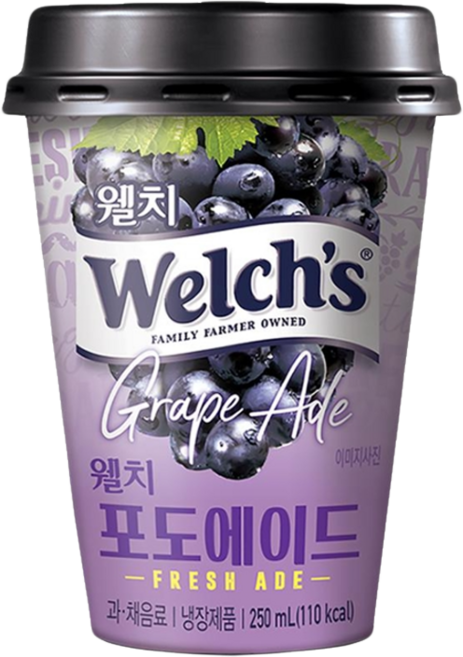 푸르밀 웰치 포도에이드, 24개, 250ml