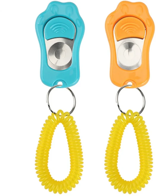 2PCS 발 모양 개 리모콘 장난감 애완 동물 훈련 순종 트레이너 클릭, 07 A Mix