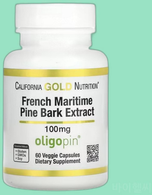 CGN 피크노제놀 프랑스 해안송 껍질추출물 올리고핀 100mg 60정 Pycnogenol, 1개