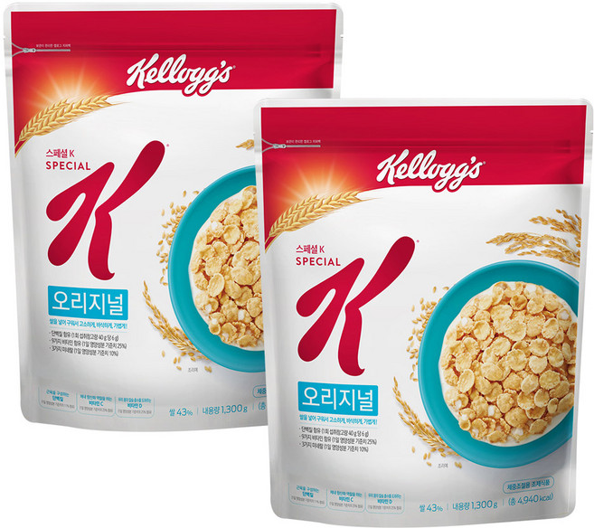 [켈로그] 스페셜K, 1.3kg, 2개