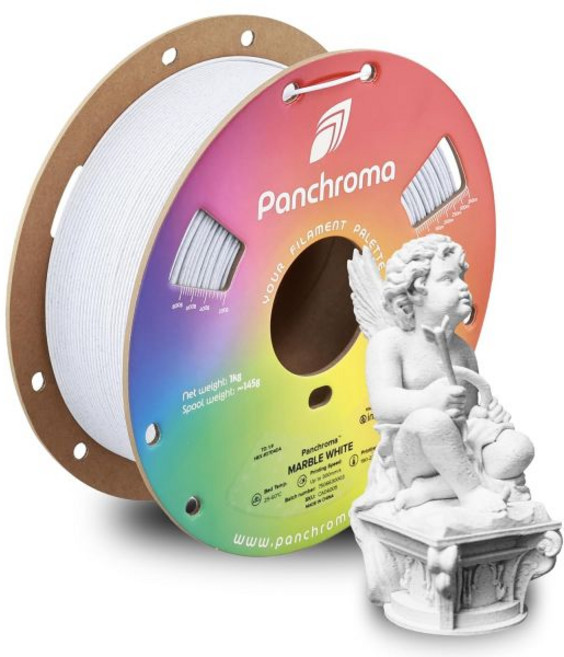 폴리메이커 판크로마 매트 PLA 필라멘트 차콜 블랙 1.75mm 1kg 3D 프린팅 이전 폴리테라 매트 대부분의 FDM 프린터에 적합한 스풀(2.2파운드), 10 115 - 1.75mm Marble White (, 1kg New Packaging, 115 - 1.75mm 대리석 화이트 (헥스 코드: #