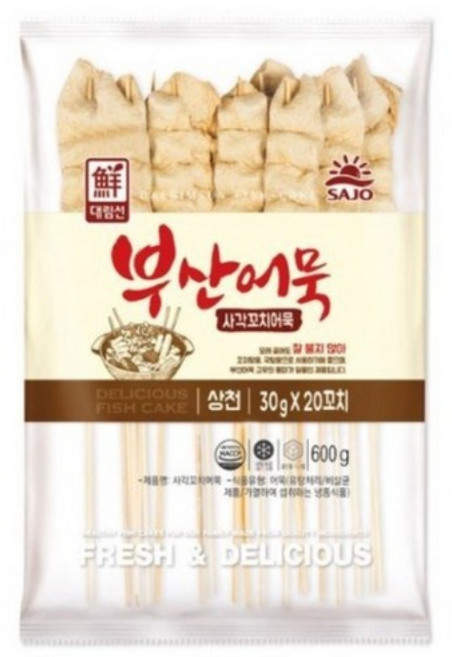 사조-대림선사각꼬치어묵600g x5, 600g, 5개