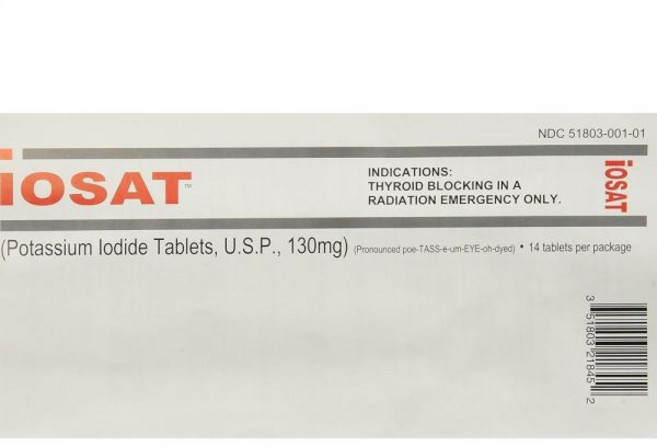 IOSAT 130mg 요오드화 칼륨 정제 5개입, IOSAT 130mg 요오드화 칼륨 5개입, 1개