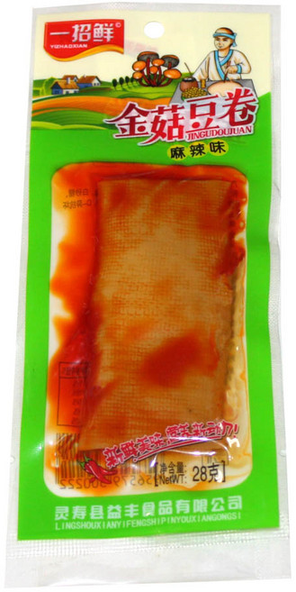 건두부 팽이버섯 중국 마라 간식, 28g, 1개