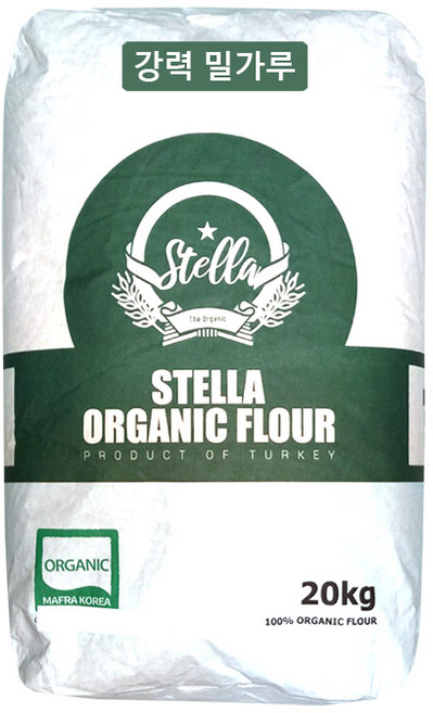 쿠킹스토리 대용량 1등급 유기농 강력밀가루 20kg, 1개