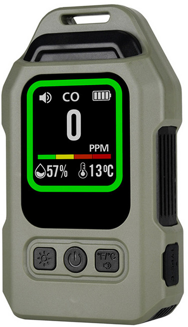 미가 휴대용 가스 감지기 일산화탄소 CO 농도 측정 경보기 장시간 대기 자석 부착형, 1개
