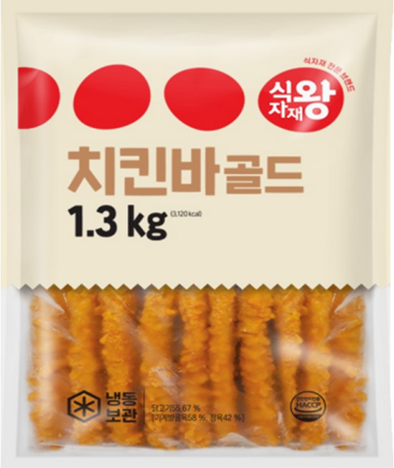 식자재왕 치킨바 골드, 3개, 1.3kg
