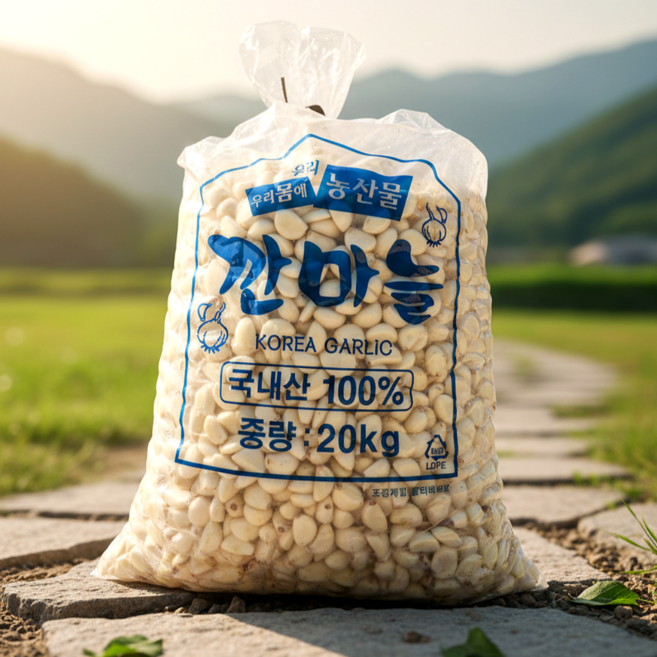 [싱싱다모아] 업소용 대용량 창녕 깐마늘 대 중 소 5kg 10kg 20kg 국내산 대서 마늘 생마늘, 1개, A20. 깐마늘 (대) 20kg