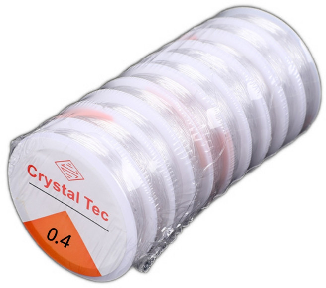 탄성 우레탄줄 0.4mm 10개입 길이24m, 1개