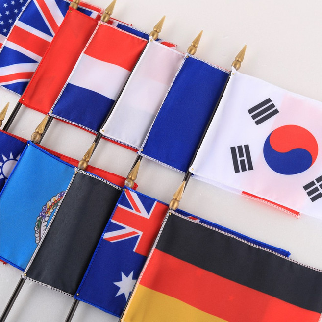 미니 태극기 세계 국기 깃발 탁상기 세계 국기 응원기, 세인트키츠네비스