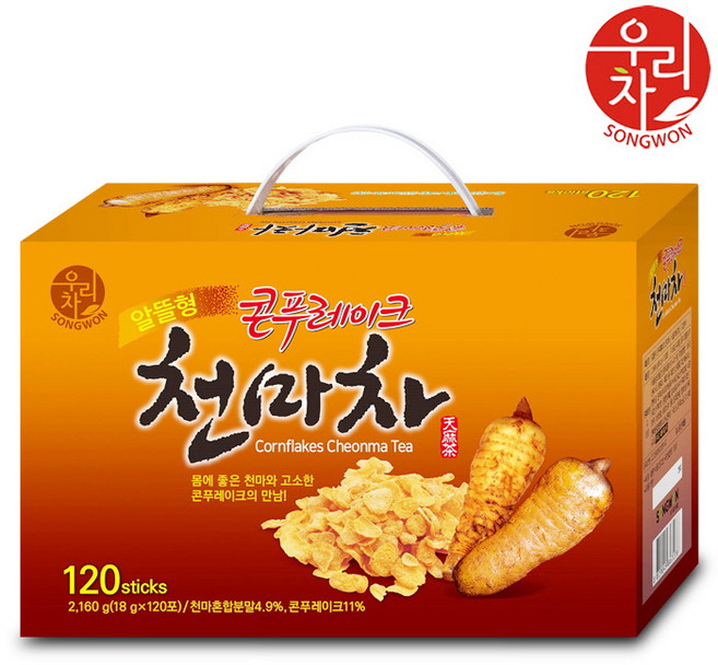 송원 콘푸레이크 천마차, 18g, 120개입, 1개