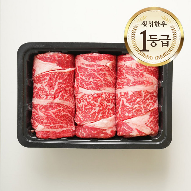 횡성 한우 1등급 소고기 구이용 등심, 1개, 200g