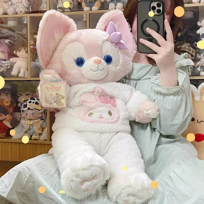 상해 디즈니랜드 파자마 파티 리나벨 인형 키링 키홀더 선물, 정교한 버전 인형메리 제인 잠옷 세트