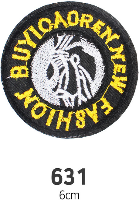 와펜 DIY 자수 패치 와펜모음 열부착식와펜, 4개, 와펜 패치 631번