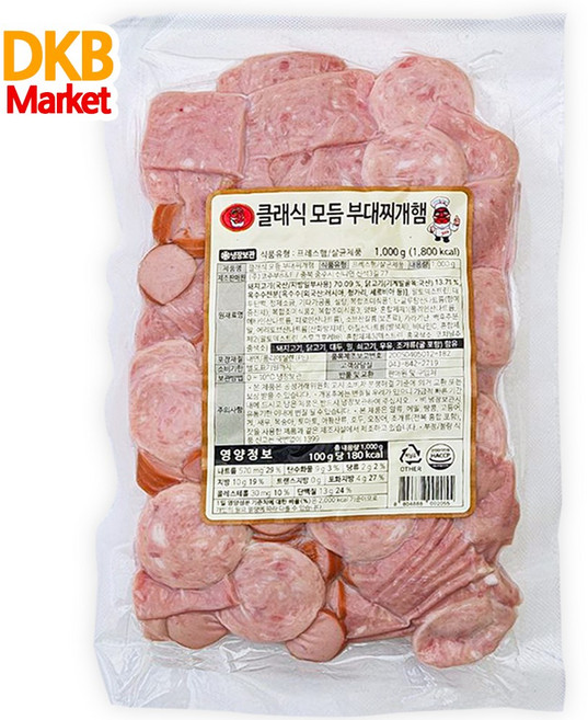 [DKB] 도깨비마켓 코주부 모듬 부대찌개 햄, 1개