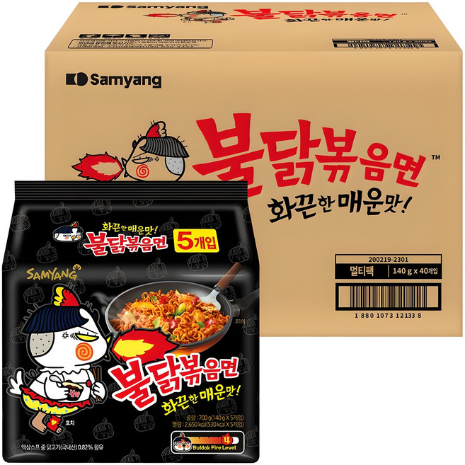 불닭볶음면 140g, 40개