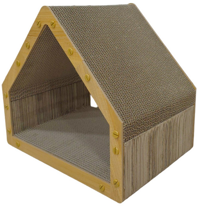 마아 고양이 스크래쳐 오각 집냥 터널 하우스, 1개