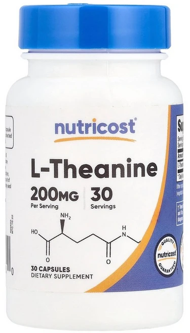 뉴트리코스트 엘테아닌 L테아닌 l-테아닌 Ltheanine 200mg 30정, 1개 - 쿠팡
