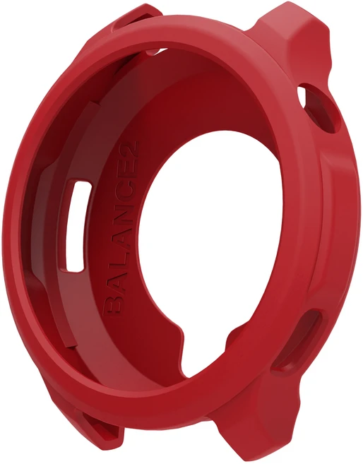 Huami Amazfit Balance 2 용 보호 케이스 소프트 실리콘 안티 스크래치 범퍼 커버 쉘 Smartwatch 액세서리, 06 Cinnabar Red, 01 Amazfit balance 2