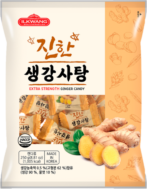 일광제과 진한 생강사탕, 250g, 1개