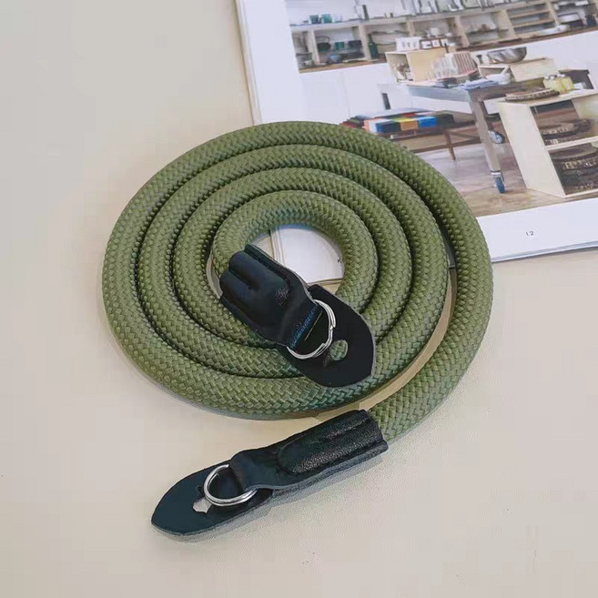 나일론 라운드 끈 카메라 어깨끈 카메라 목끈, 1개, 녹색