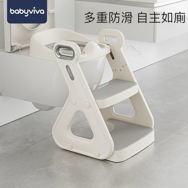 babyviva 寶寶踩腳凳 可折疊收納 如廁洗漱兩用, 多功能階梯坐便器