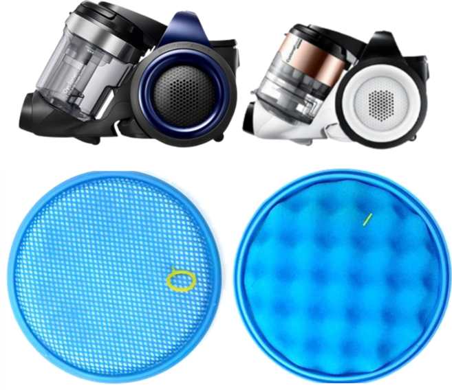 삼성 청소기 파워 모션싱크 먼지통 헤파 필터 VC33M7111LB VC33M7131LB VC33M7141LW VC33M7151LW VC33M7161L1 VC44M7171LD, 스펀지 먼지통 필터, 1개