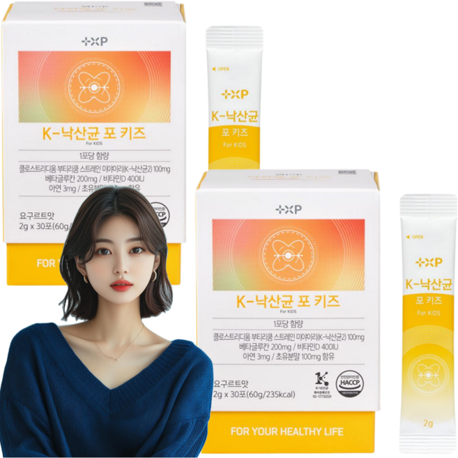 k낙산균포키즈 프로바이오틱스 베타글루칸 초유 비타민D 아연 함유 1위, 60g, 3박스