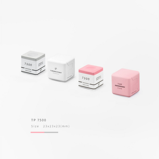 TP 7500 초크 터닝포인트 당구초크 티피쵸크 핑크 분홍, 1개