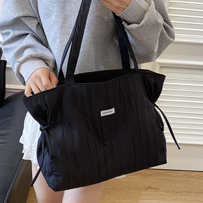 띵룸 꾸안꾸 리본 포인트 가벼운 여성 데일리 숄더백 4color